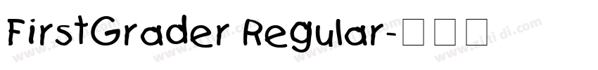 FirstGrader Regular字体转换
